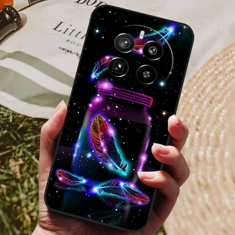 Für Realme 12 Pro Plus Hülle Luxus Handy Silikon Rückseite für Realme 12 Plus Hüllen Realme12 pro+ plus Schutzhülle Capas