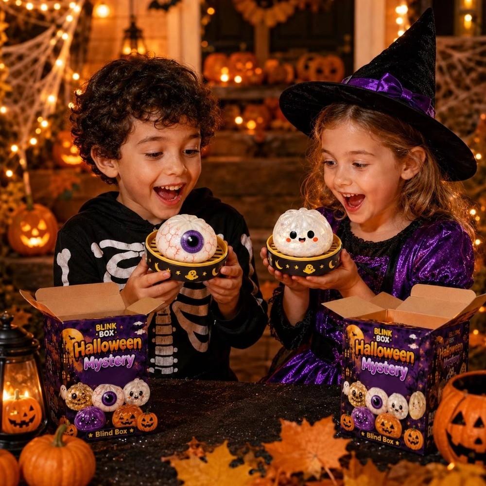 Glitter Filled Halloween Spooky Glitter Dumpling Squishies Toys Slow Rising Squishy  Party Favors