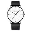 Minimalist Mens Fashion Ultra Thin Watches Simple Men Business Mesh Belt Quartz Wrist Watch Relogio Masculino