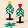 Non-Slip Design Christmas Tree Coaster Anti-Scalding Pot Holder Heat-Resistant Mat  Coffee Table