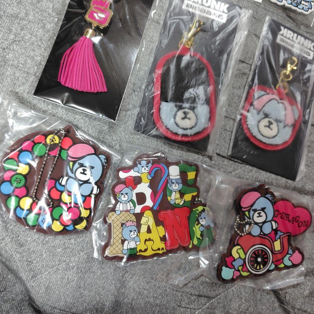 [USED] BIGBANG Keychain KRUNK K-POP Tassel Memo Pad 9 Pieces