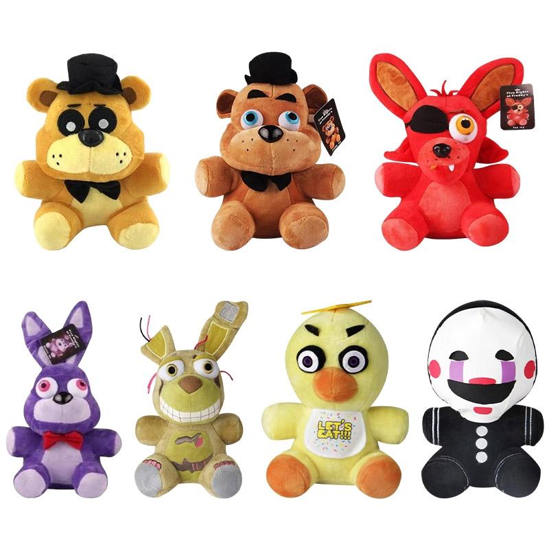 18Cm Freddy'S Bear Figurine Anime Five Nights At Freddy Brown Bear Red Fox Purple Rabbit Dolls Kids Festival Party Favors Gift