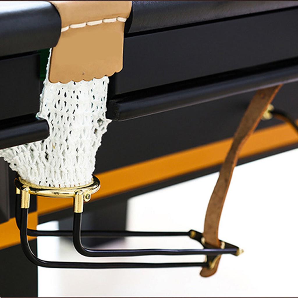 6pcs Standard Snooker Billiard Table Replacement Solid Empire Rail with Net Pockets Set