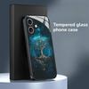 Innovative Tree Pattern Tempered Glass Phone Case Suitable for iPhone 17 16 15 14 13 12 11 Pro/Max/Plus Anti Drop and Anti Shock