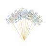Elegant for Birthday Party,Wedding Snowflake Shape Glitter Shiny Cupcake Toppers Party Supplies Christmas Ornaments Cakes Decor