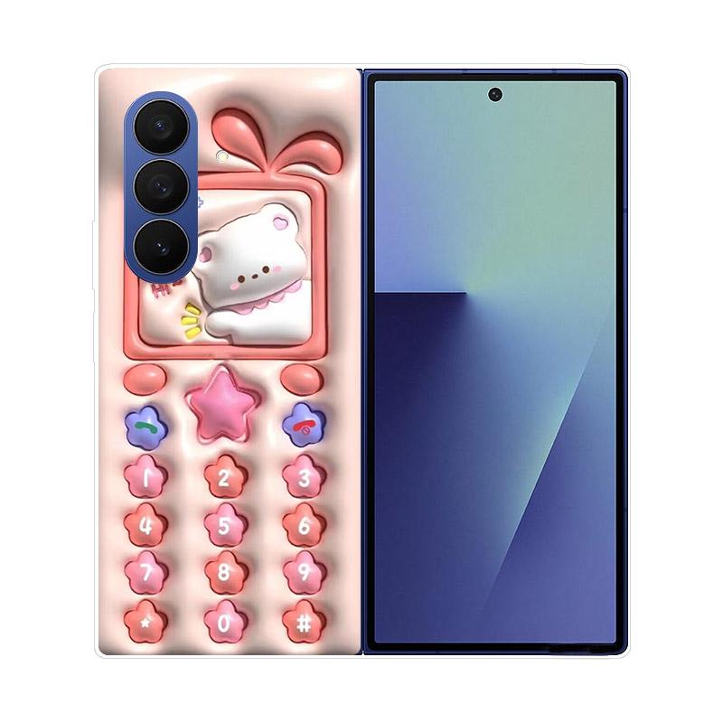 For Samsung Galaxy Z Fold 7 6 5 4 3 2 Case Transparent Protective Back Cover Hard PC Shell For Samsung Z Fold7 Fold6 Fold5 Etui