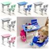1set Chairs Furniture Model Miniature School Desks Dollhouse School Desk  Doll Accessories
