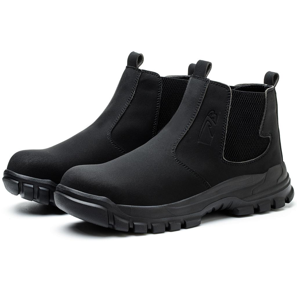 Safety Shoes Men's Work Steel Toe Indestructible Protective Shoes Puncture-Proof Security Footwear Work Boots Waterproof Boots