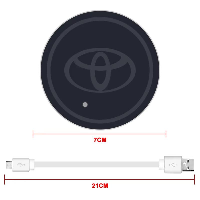For Toyota Prius N2 Pack Car Glow Water Coaster LED Ambience Light for Toyota