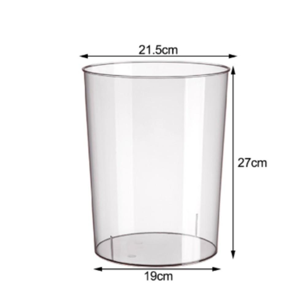 For Home Use Transparent Trash Bin Compact Trash Can For Small Spaces Waste Bin Home Storage Basket Plastic Construction