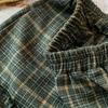 Retro Plaid Wool A-line Skirt: High Waist, Versatile, Mid-length for Autumn/Winter