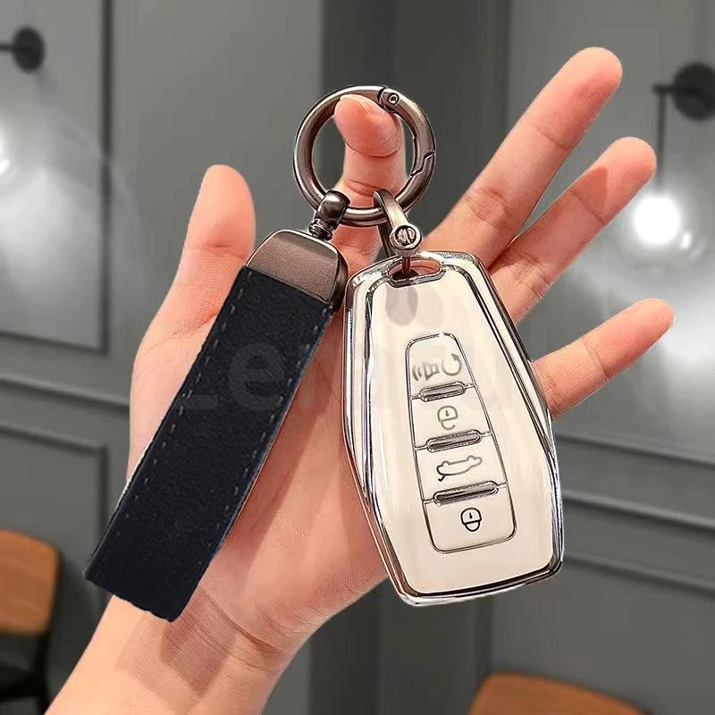Auto Keyless Shell Fob For Geely Coolray  X6 Emgrand Global Hawk Gx7 Monjaro Protector Remote Car Key Case Cover Accessories