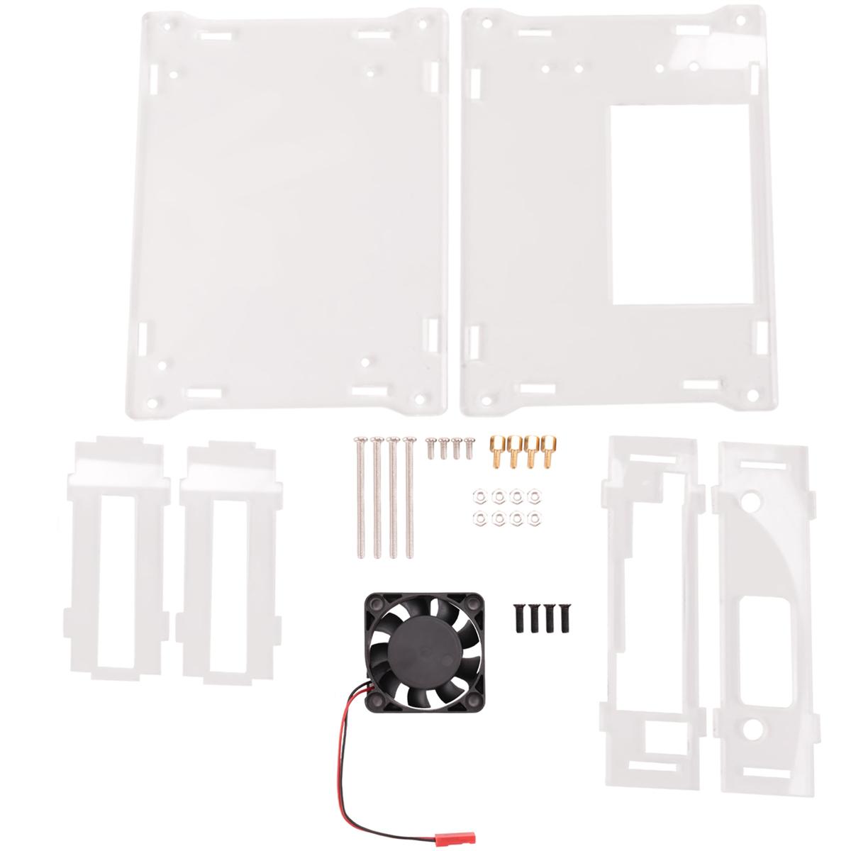 Для Jetson Nano B01 A02 2 ГБ Акриловый корпус Плата разработки Универсальный защитный корпус с вентилятором охлаждения NONE
