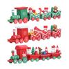 Christmas Train Toys Set Miniature Color Cartoon Christmas Train Model for Kids Boys Girls