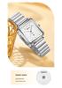 OFNS Women's Retro Square Watch – French Design, Simple Bar Markers, Business Style, Calendar, Waterproof, Quartz Movement.