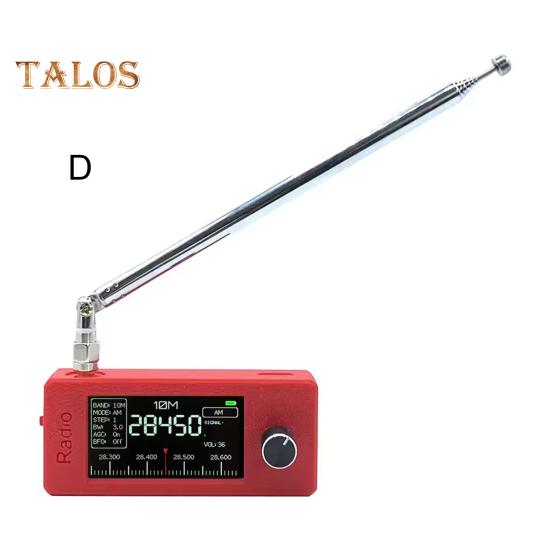 0,5-108 МГц Портативний міні-радіоперезаряджуваний кишеньковий розмір 1,9-дюймовий IPS-екран, усі діапазони радіоприймач КВ/ПД/СВ/УКХ радіо