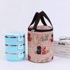 Neue zylindrische Lunchtasche Thermoisolier-Behältertasche Tragbare Lunchbox-Tasche Wasserdichte Lebensmittelaufbewahrung Eisbeutel Kühlertaschen