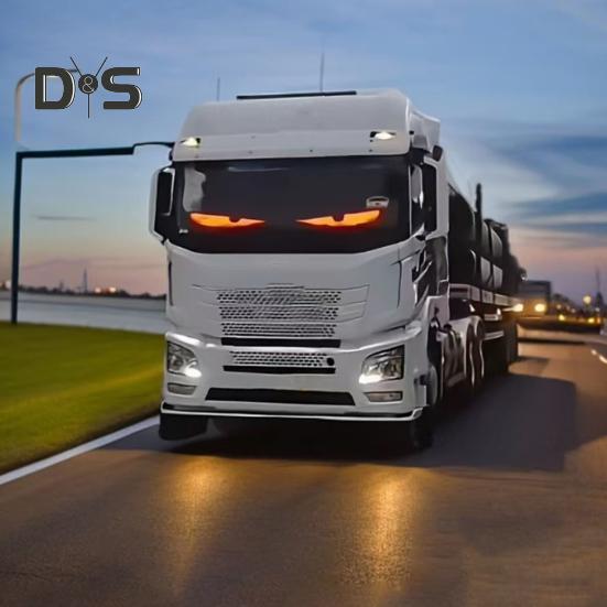 Bunte Augenlampe, flexibler weicher Bildschirm für Fenster, dynamische LED-Leuchten zum Selbermachen, Smartphone-Steuerung, wasserdichte LED-Augen für Autofenster