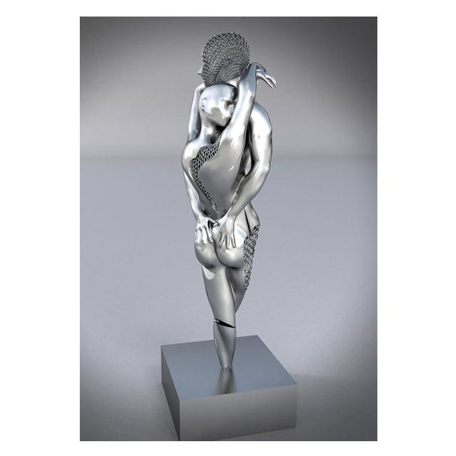 Severská kovová postava pár Socha Nástěnný milenec sochařství Tisk plakátů Nástěnný obraz Obraz na plátně Obývací pokoj Domácí dekorace