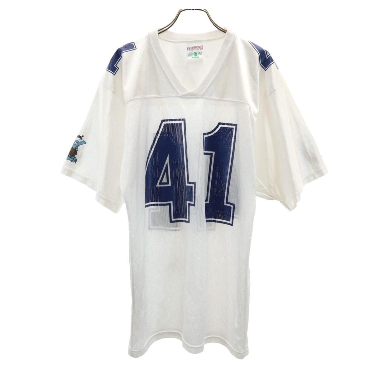 

TEAMCO 90-х годов Старая футболка с коротким рукавом V-образный вырез Одежда M СПОРТИВНАЯ ОДЕЖДА Мужская Б/У