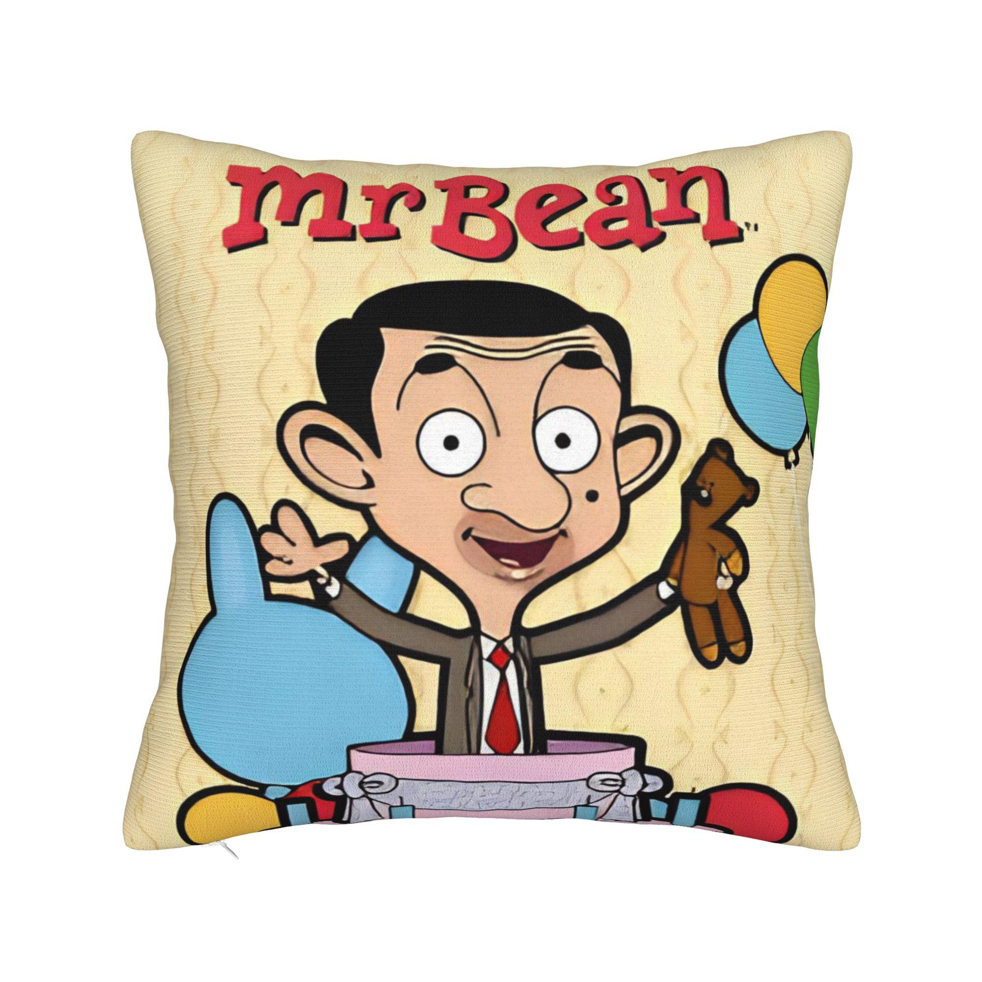 

mrbeanes Pillowcase Accessories Soft Cushion Cover Throw Pillow Cover Car Decorations Square Multiple Sizes 18x18in 45X45cm