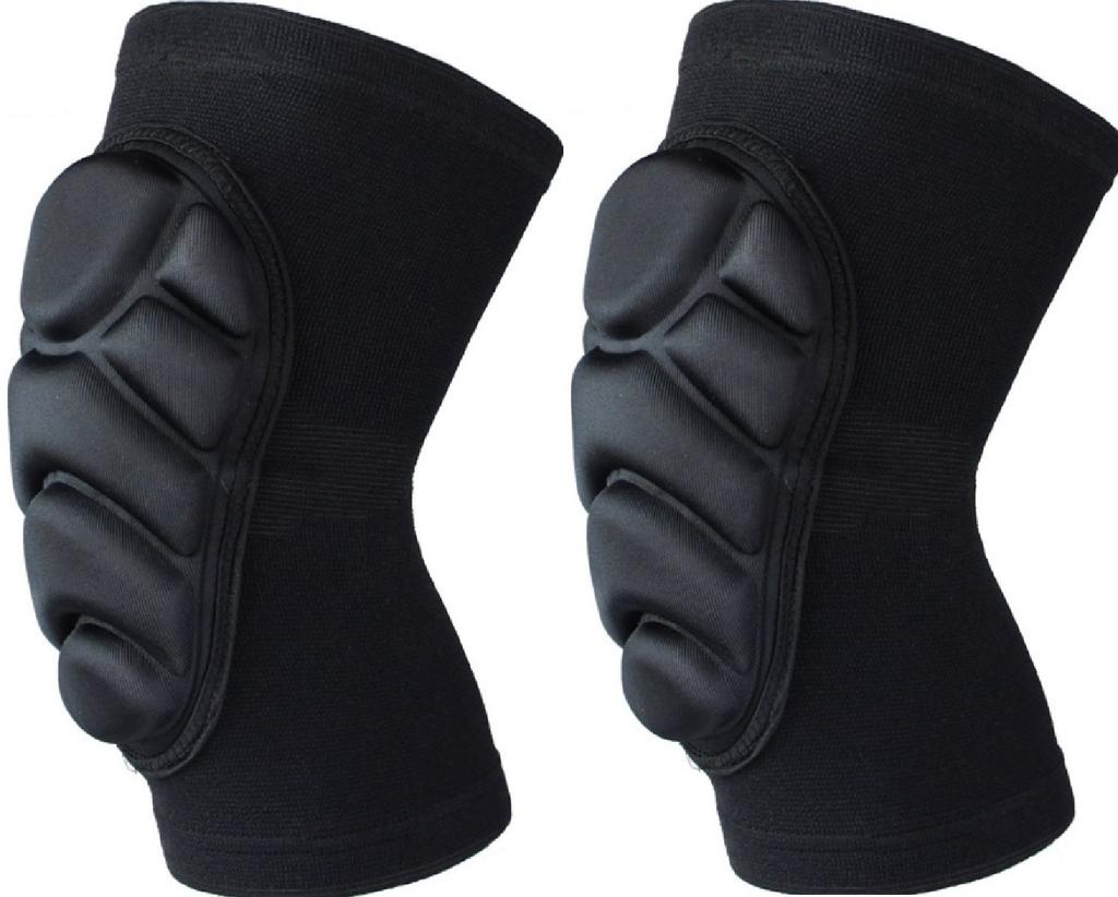 Aoakua Knee Shock Absorbing Sports Knee Left and Right Size L Pads, Protectors, Pads, Set, Black,