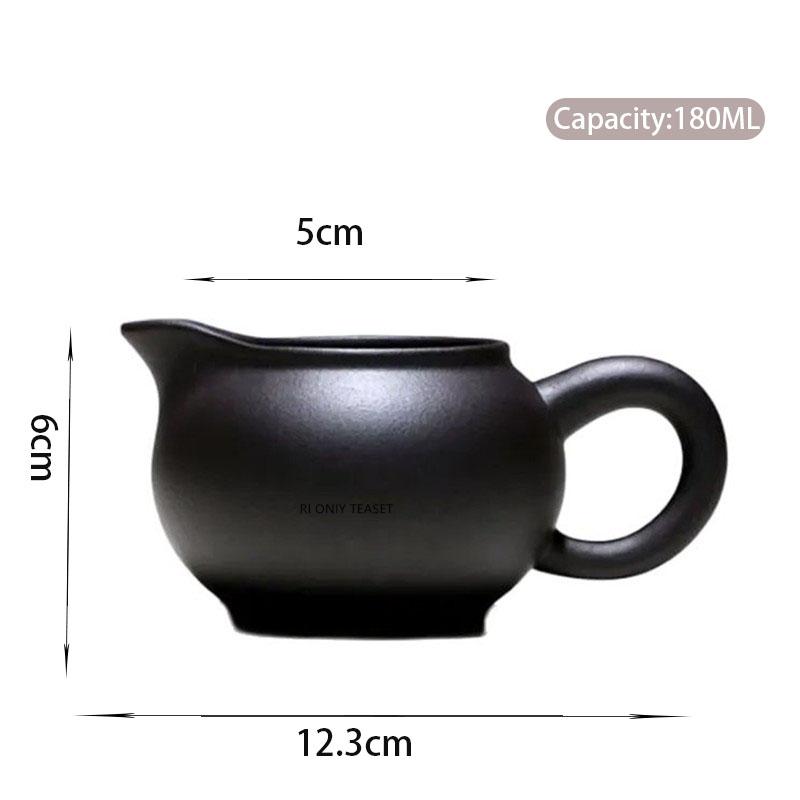 

180ml Chinese Yixing Purple Clay Fair Cup Master Handmade Teacup Household Zisha Tea Set Accessories Tea Ceremony Gifts 12.3x6cm 180ml