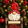 Holiday Hanging Decor Christmas Wooden Money Holder Ornament Santa Reindeer Snowman Elf Cash Holder Xmas Tree Gift Decoration