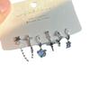 6-Piece Star Chain Zircon Planet Earrings Set – Versatile and Stylish Design
