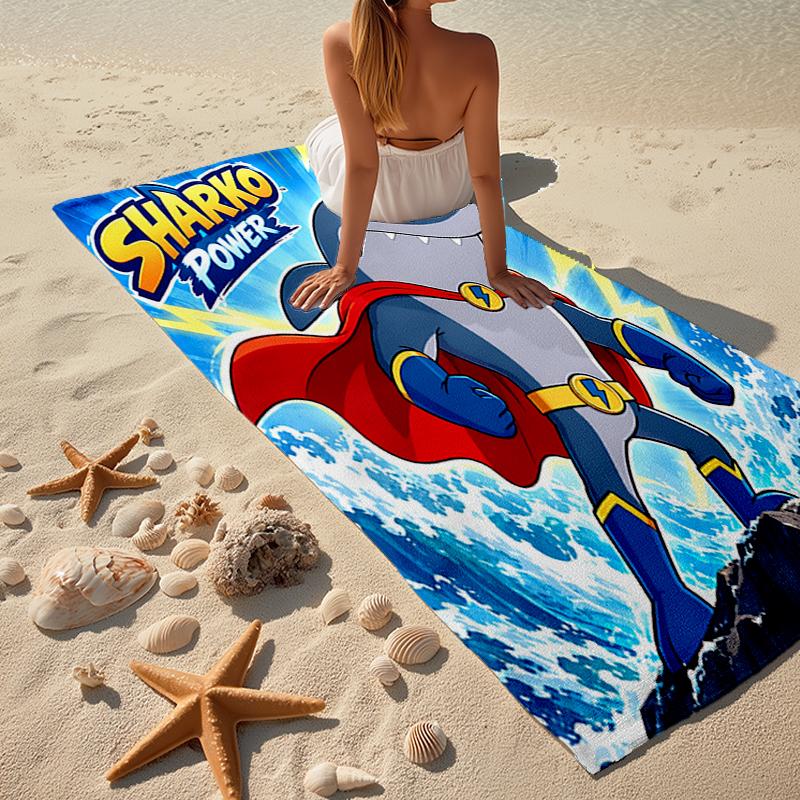 Ultra-Soft Beach Towel with Zig & Sharko Theme,Ideal for Pool - Camping, Diving - Perfect Travel Essential, Vibrant Beach Towel.