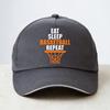 Eat Sleep Basketball Repeat Baseball Cap Basketball Enthusiast Hat Summer Unisex Unisex Adjustable Hat Garros