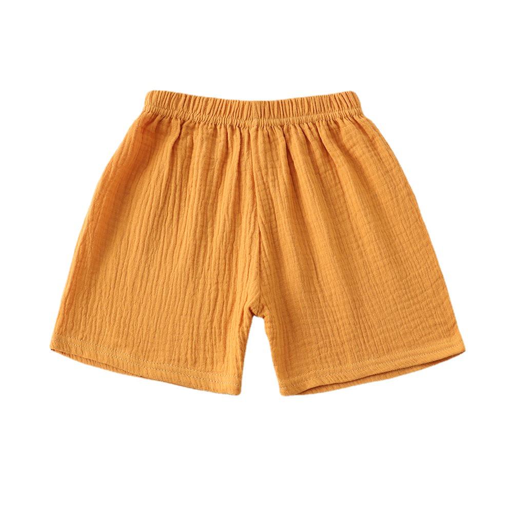 2023 Kids' Summer Cotton & Linen Double-Layer Gauze Shorts
