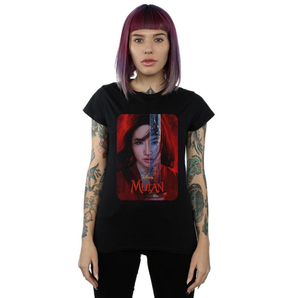 Disney Womens/Ladies Mulan Movie Poster Cotton T-Shirt