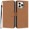 Wallet Case for iPhone 16 Pro - Leather/PU, Brown, With Card Holder
