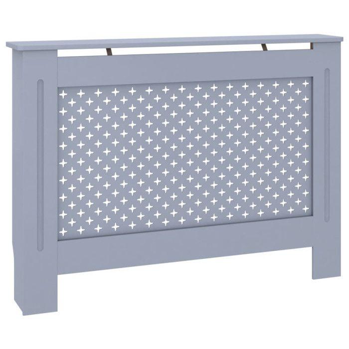 Cache-radiateur Anthracite - VIDAXL - MDF - Espace de rangement pour livres et ornements