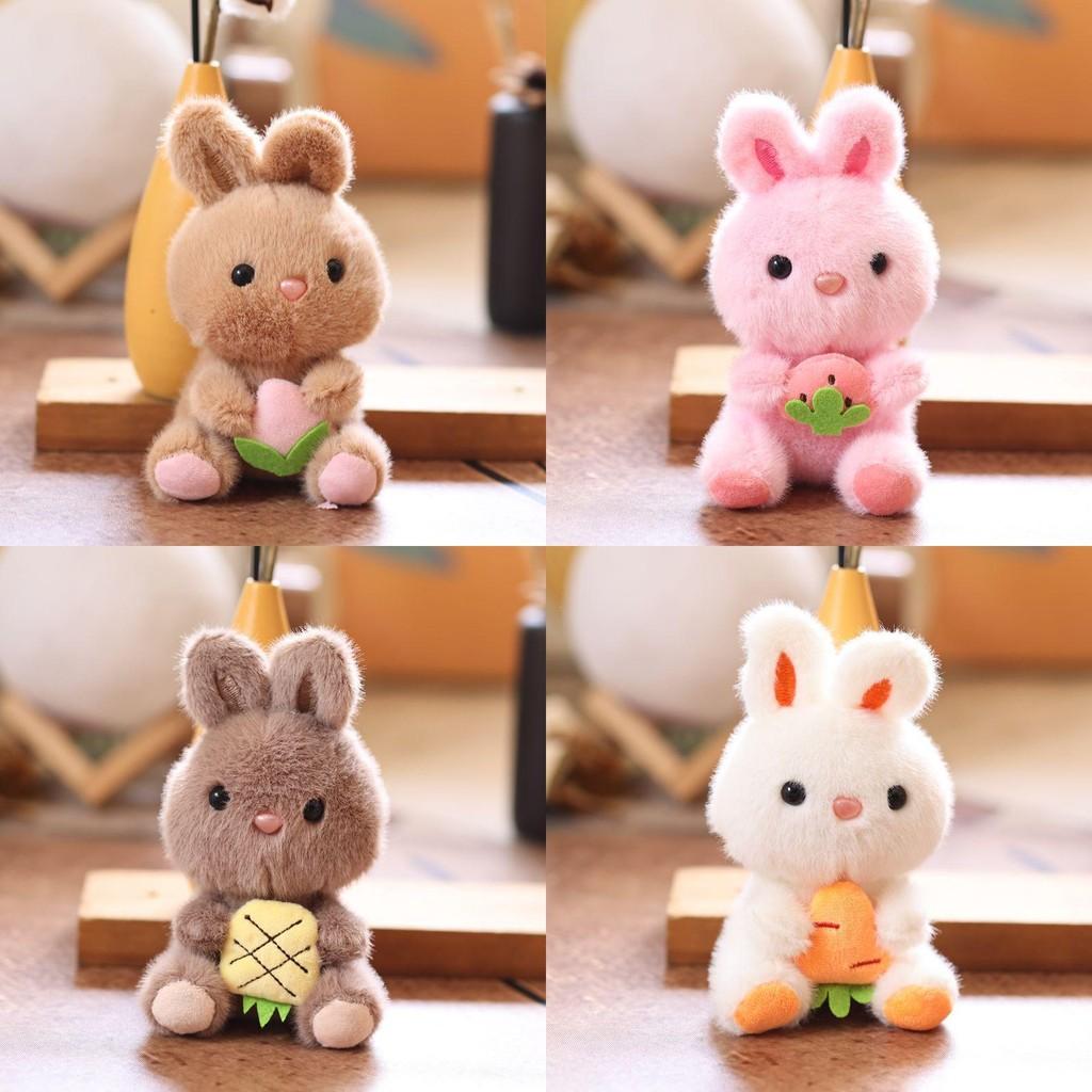 Animal Plush Bunny Charm With Super Soft Short Plush For Kids Gift And Accessories