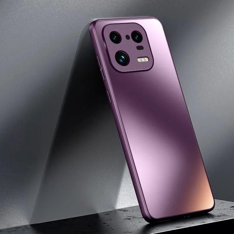 AG Silicon Matte Glass Case for Xiaomi Mi 14 13 13T 12 12x 12T 11 Ultra 10 Poco F3 F4 F5 Pro Frosted Camera Lens Shockproof Protective Case