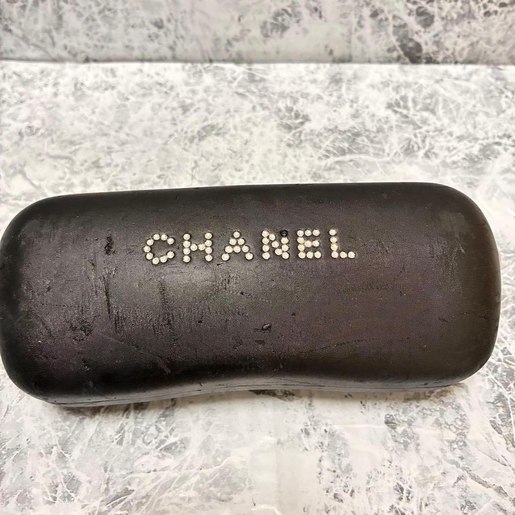 Used CHANEL 4123-B Coco Mark Rhinestone Brown