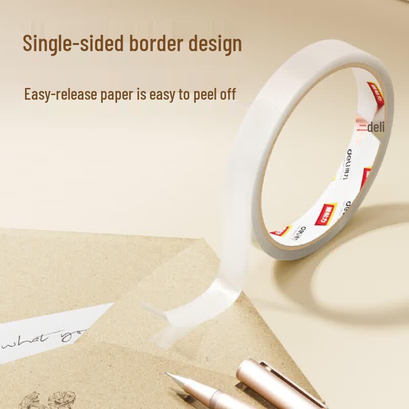 Deli Easy-Tear Double-Sided Paper Tape