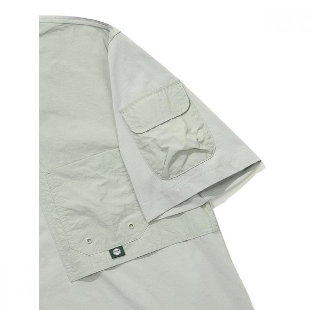 Woven PaTch PockeT ShorT Sleeve T shirT  minT 