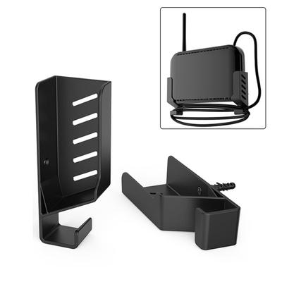 1 Paar WLAN-Router-Halter zur Wandmontage, unsichtbare Kunststoffhalterung zur Montage auf der Tischrückseite, Tastatur-Aufbewahrungshalter, Home-Office-Zubehör