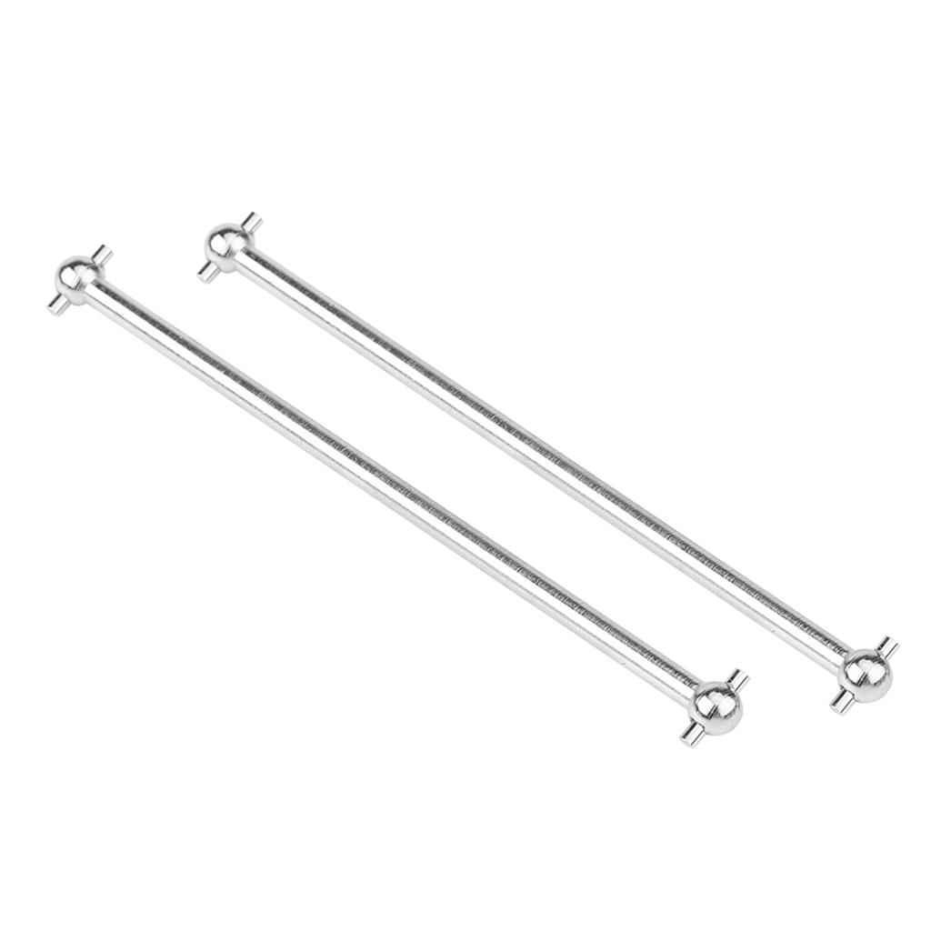 2 Pcs 101mm Metal Dog Bone Drive Shafts for FS 53633 51805 51806 110 Scale RC Car (Black)