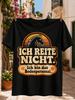 I Don't Ride I Am The Ground Crew Gerunisex Horse Quote With Retro Orange Sunset And Floral Unisex All T-Shirt