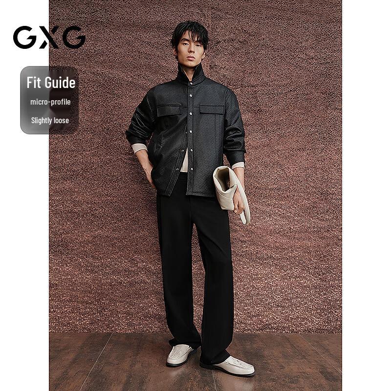 GXG Men's Faux Suede Printed Jacket