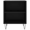 Nightstands 2 pcs Black 40 x 30 x 50 cm Particleboard