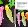 6pcs Colorful Simulation Birds Home Decor with Clip Artificial Foam Feathers Birds Art Craft Sculptures Photography Props