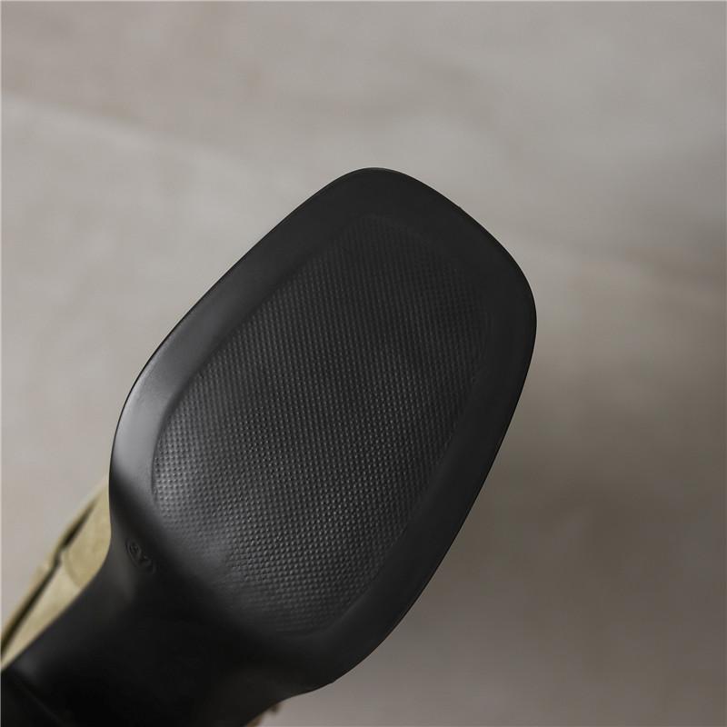 Women's High-heeled Boots Autumn and Winter New Sexy Temperament Thick Heel Square Head Large Size Medium Boots