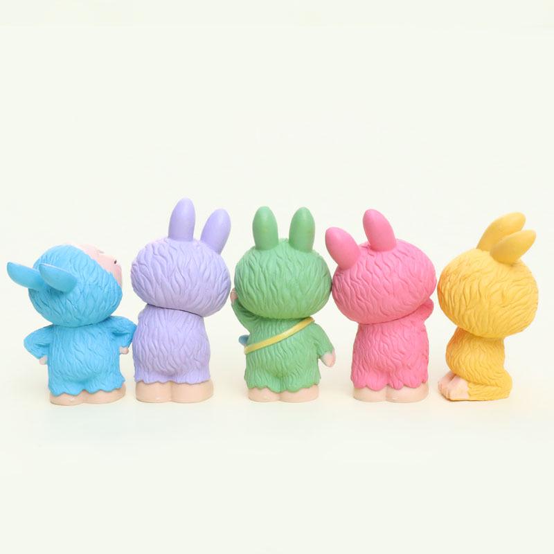 Round-Eyed Bunny Doll - Cute Gift for Girls' Birthdays, Best Friends, Creative Ornament for Desk or Car