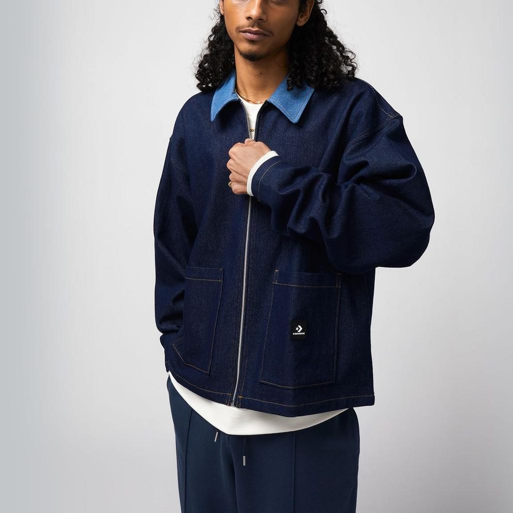 Converse Men's Denim Shirt Jacket 'Night Indigo' 10024867-A01