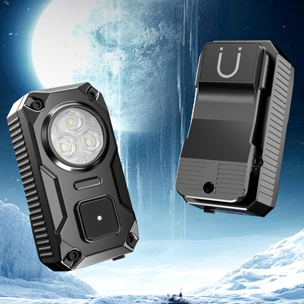 Hands-Free Running Lights 1200mAh Rechargeable Portable Magnetic Small Pocket Light for Emergency Outdoor Camping Walking Dog